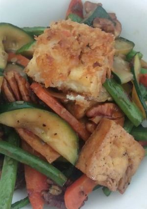A picture of Tofu Vegetables Stir Fry.