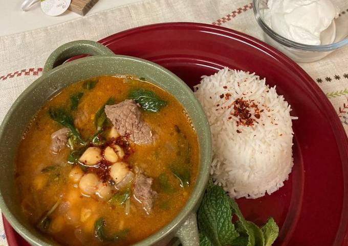 Resep Sup Kacang Arab ala Maroko/Maroccan Chickpeas Soup