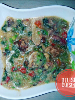 A picture of Patey/Acha (Fonio grain porridge).