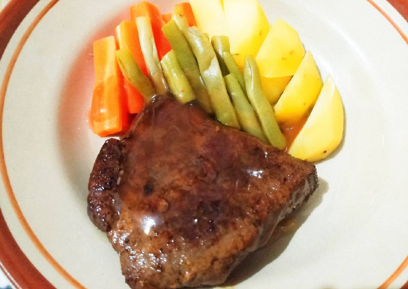 Steak sapi ala rumahan