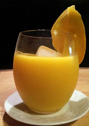 A picture of AMIEs Fresh MANGO Shake.