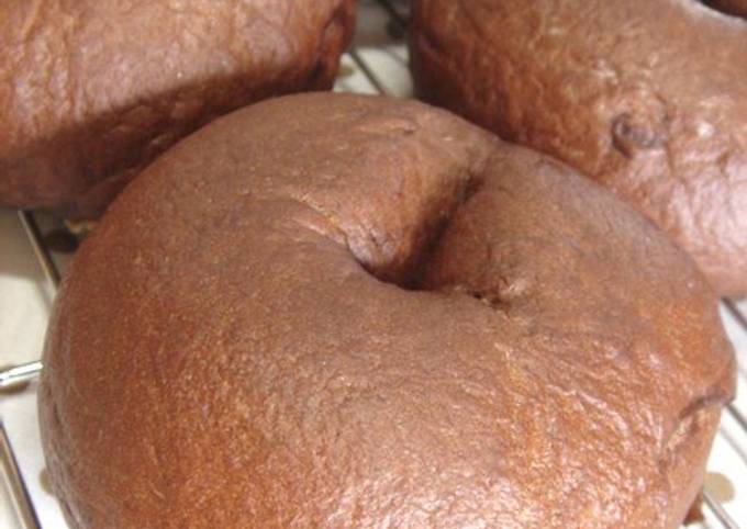 Cocoa & White Chocolate Bagels