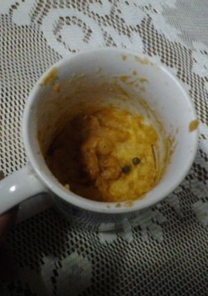Una foto de Pizza en taza al microondas