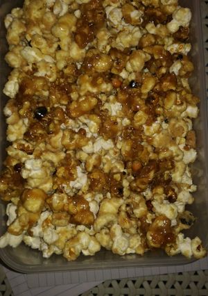 A picture of 5 Ingredient Caramel Popcorn.