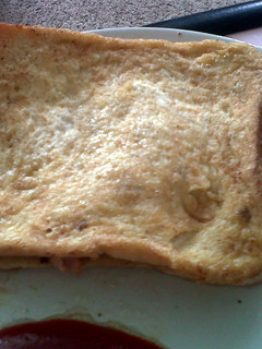 A picture of eggy bread.