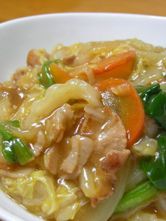A picture of Chinese Cabbage Ankake.
