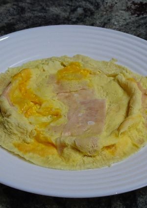 Una foto de Tortilla de pavo al microondas