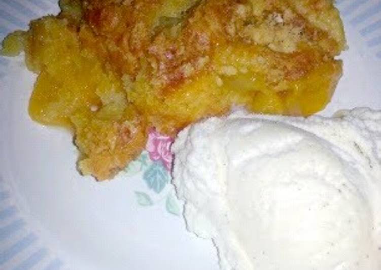 Steps to Prepare Speedy Tia’s easy Peach Cobbler