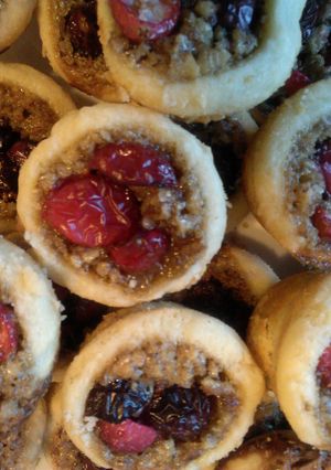 A picture of ~ Cranberry - Pecan Tassies ~.