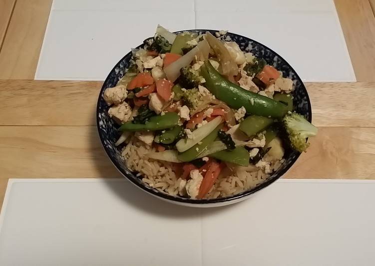 Recipe of Perfect Veggie / Tofu Stirfry (Lactose free)