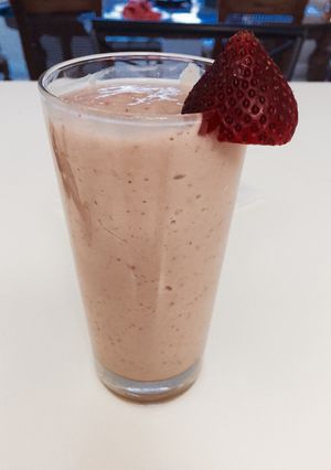 A picture of Healthy Strawberry Banana Avocado Smoothie.