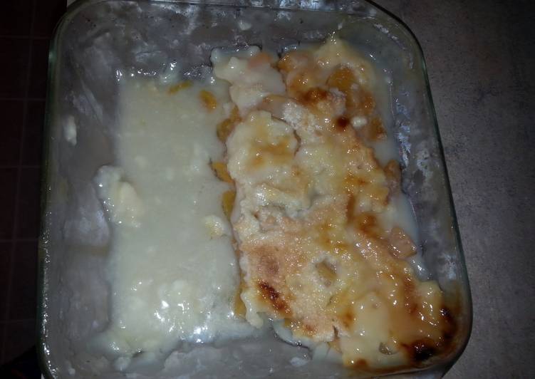 Recipe of Speedy Easiest 10 minute prep peach cobbler!