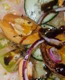 Ensalada de nísperos (2 texturas)