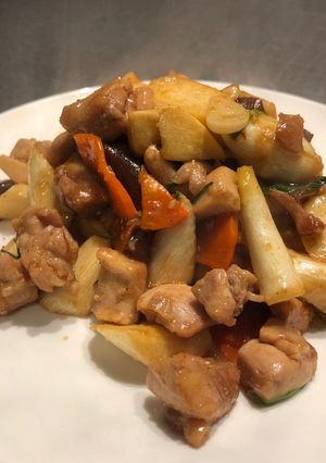 皎白筍烤醬燒雞 的食譜成品照片