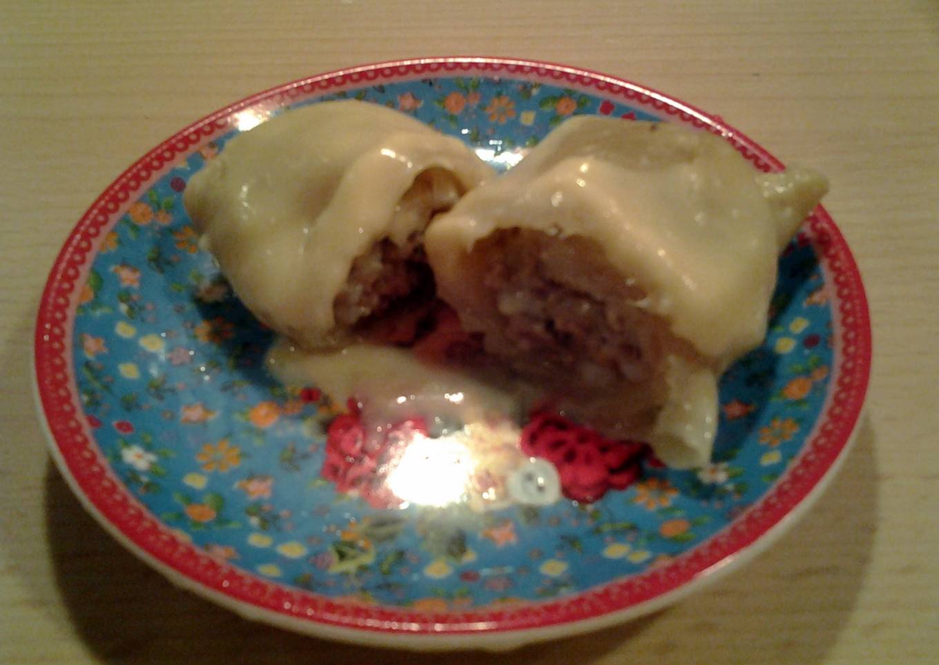 Stuffed Cabbage (Turkish -Greek recipe) with lemon sauce