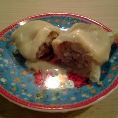 A picture of Stuffed Cabbage (Turkish -Greek recipe) with lemon sauce.