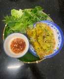 Bánh xèo nhân tôm củ sắn