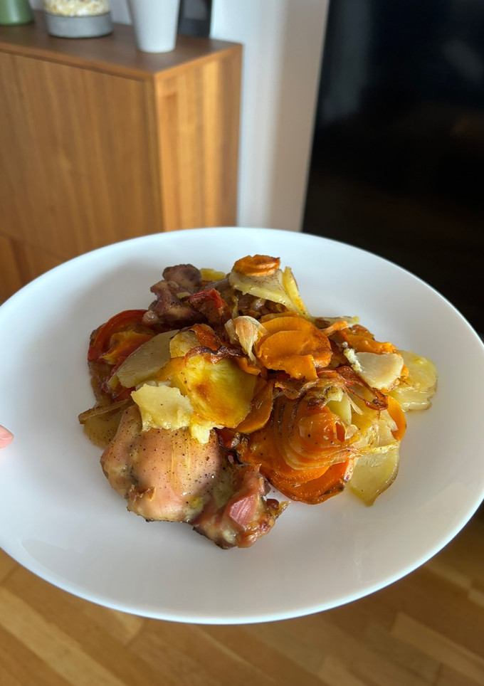 Una foto de Asado de pollo