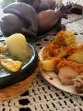 Sancocho colombiano a leña