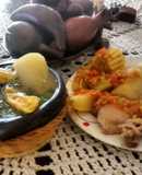 Sancocho colombiano a leña