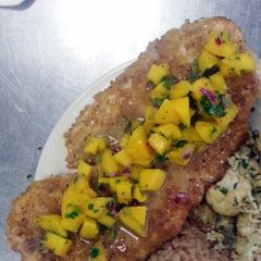 A picture of Plaintain Breaded Red Snapper.