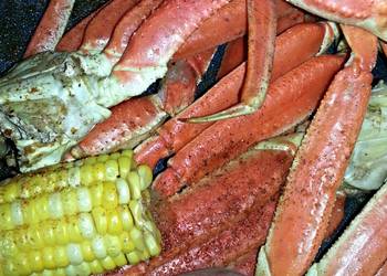How to Make Appetizing Crab legs w Corn  Potatoes