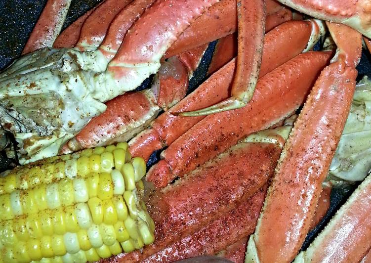 Recipe of Homemade Crab legs w/ Corn & Potatoes