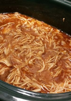 A picture of My Daughter in Laws NC Pulled Chicken BBQ.