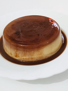 Una foto de Flan proteico microondas sin azúcar