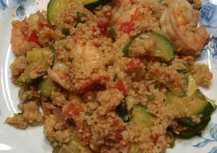 Step-by-Step Guide to Make Any-night-of-the-week Way yummy zucchini and shrimp with couscous