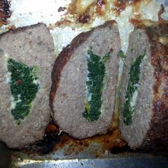 A picture of stuffed meatloaf.