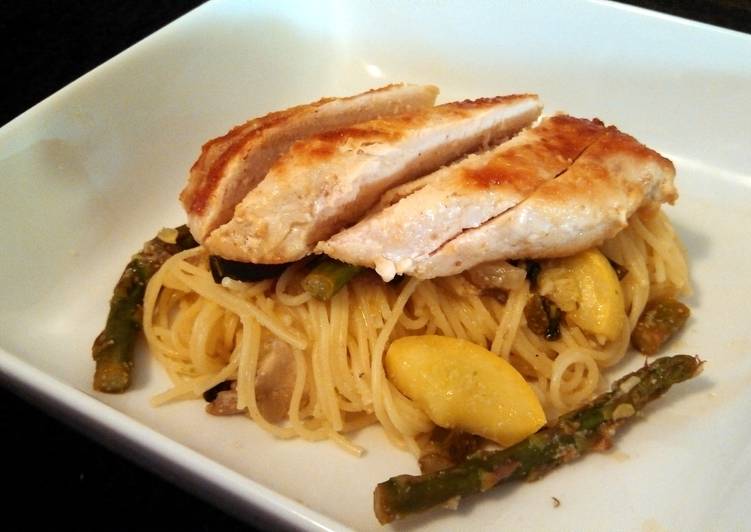 Easiest Way to Prepare Quick Garden fresh chicken pasta