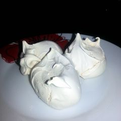 A picture of H's fluffy meringues.