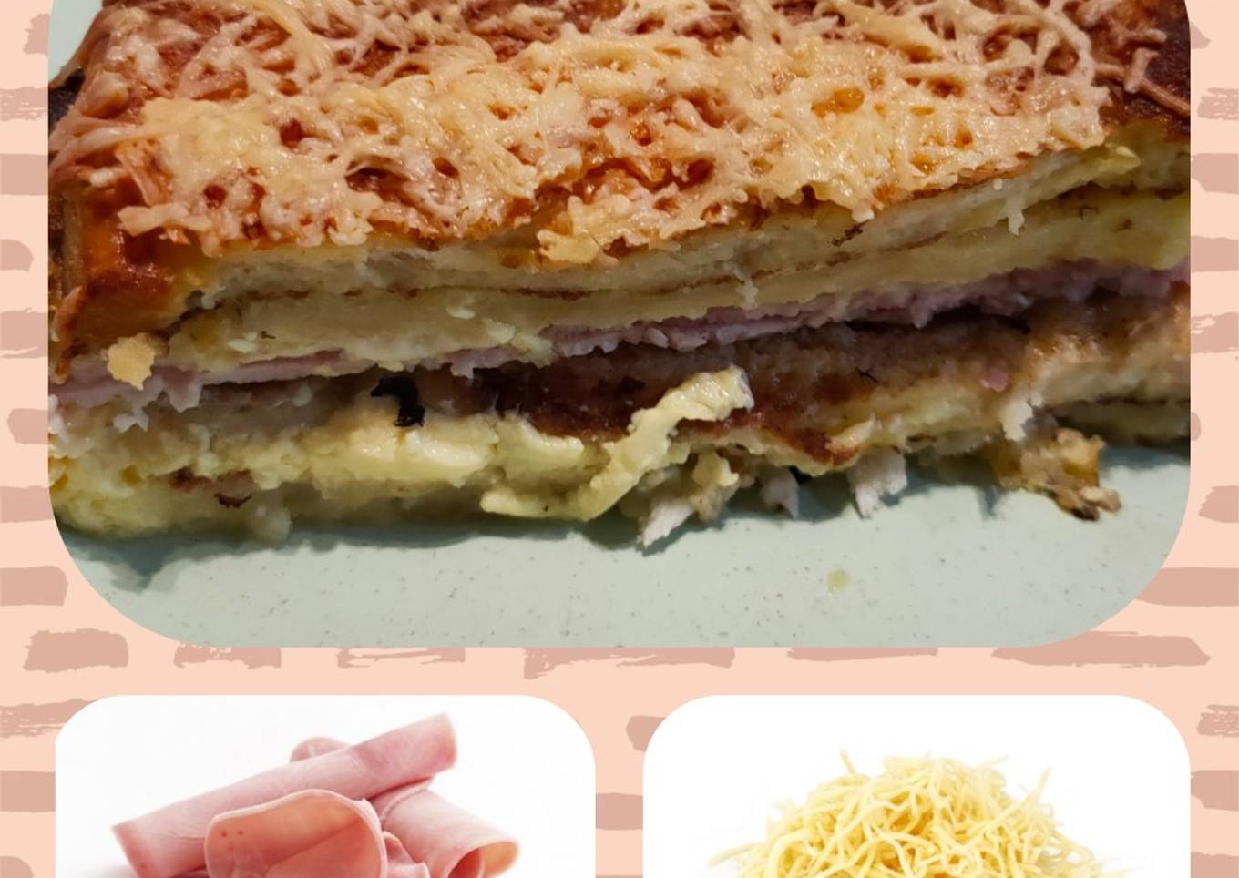 Pains perdus salés au jambon/fromage