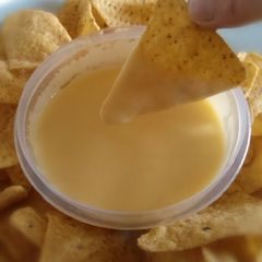 A picture of Vickys 'Velveeta' Cheese with Vegan Options.