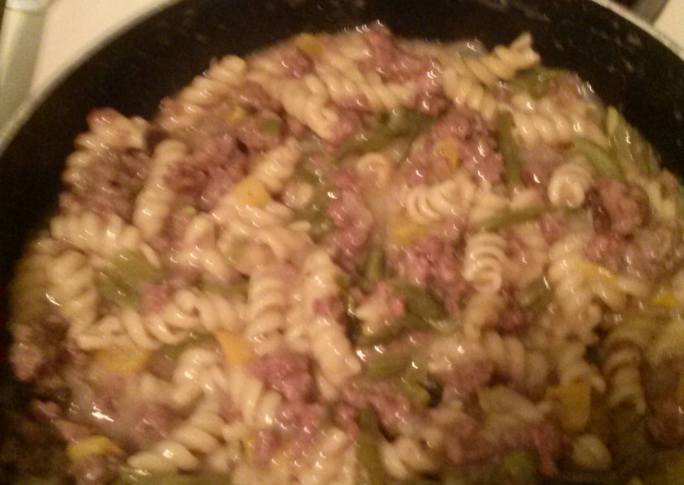 Homemade hamburger helper