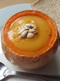 A picture of Vickys Roasted Butternut Squash & Parsnip Soup GF DF EF SF NF.