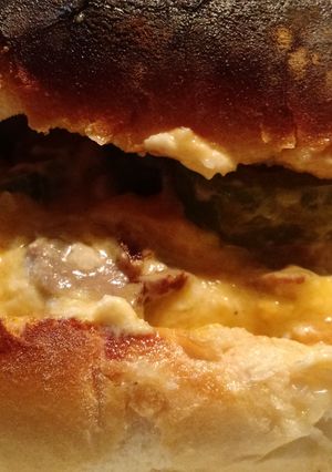 A picture of Canadian steak sandwich.
