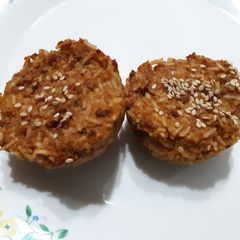 Rice meat cuppies A picture of Rice meat cuppies.