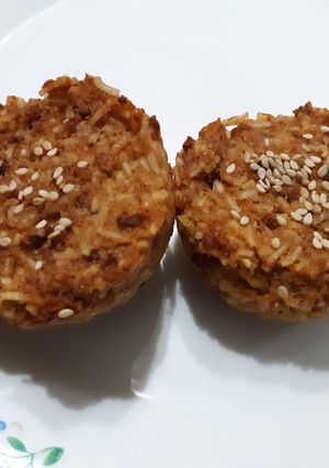 A picture of Rice meat cuppies.