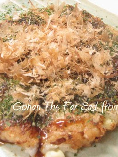 A picture of Fluffy and Soft~ Nagaimo Yam and Cabbage Okonomiyaki.