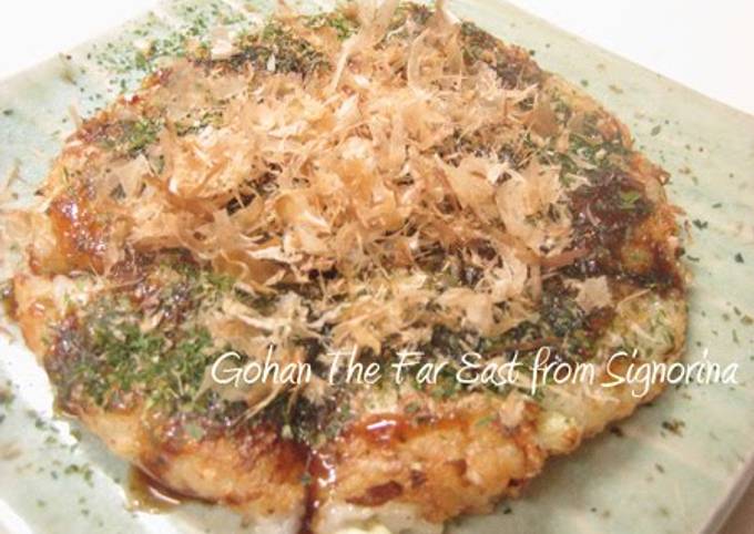 Fluffy and Soft~ Nagaimo Yam and Cabbage Okonomiyaki