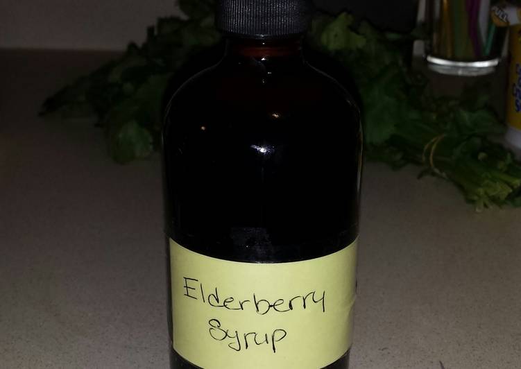 Elderberry syrup, immune support