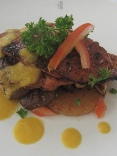 A picture of Smoke Chicken With Orange Sauce.