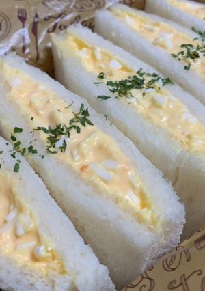 A picture of Sandwiches ♡ Our Family’s Classic Egg Salad Sandwiches.