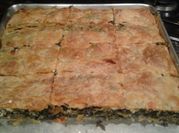 A picture of spinach feta pie