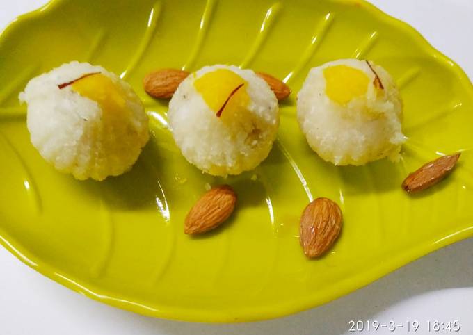 Nariyal ki 5 minute tasty mithai No gas no Cooking Recipe by Gopika Agarwal - Cookpad