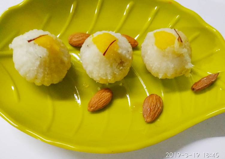 Step-by-Step Guide to Make Appetizing Nariyal ki 5 minute tasty mithai No gas no Cooking