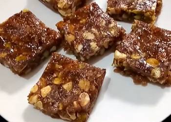 Easiest Way to Recipe Perfect Dry fruits Barfi without sugar