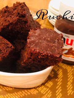 A picture of Nutella Brownies.